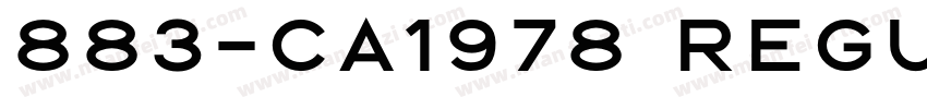 883-CA1978 Regular字体转换